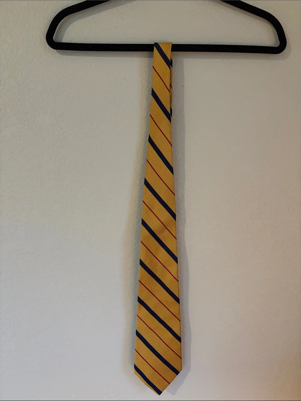 Vintage Lauren By Ralph Lauren 100% Silk Repp Tie Hand Made In USA